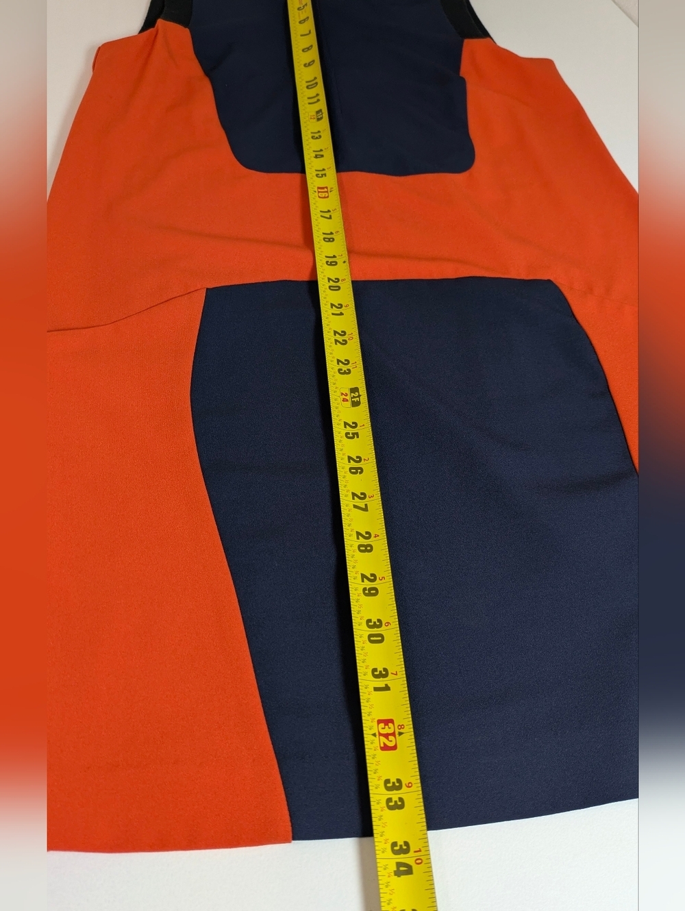 Rachel Roy Sheath Dress Women's Size 2 Lined Cap Sleeves Color Block Career - Picture 10 of 12